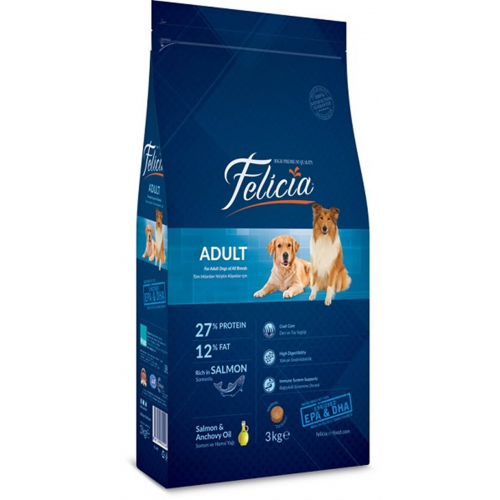 Felicia 3 Kg Somonlu Yetişkin Köpek Maması