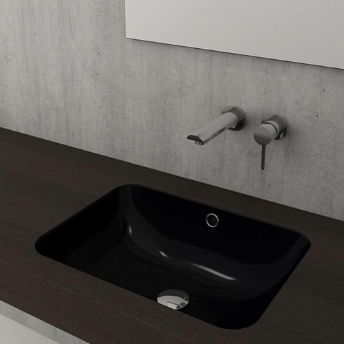 Bocchi Scala Tezgah Altı Lavabo 55 Cm Parlak Siyah 1006-005-0125