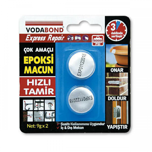 Vodabond Express Repair Epoksi Tamir Macunu 9 gr x 2'li Set