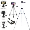 Zamass 3110 Terazili Tripod Kamera Telefon Tutucu Ayarlanabilir 102Cm Uzunluk Monopod Youtuber