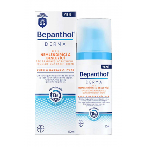 Bepanthol Derma Nemlendirici & Besleyici Spf 25 Yüz Bakım Kremi 50ml