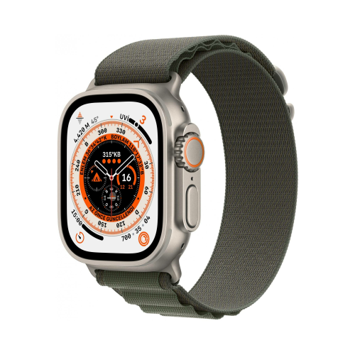 Apple Watch Ultra GPS + Cellular 49Mm Titanyum Kasa ve Turuncu Alpine