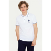 U.S. Polo Assn. Erkek Beyaz Polo Yaka T-Shirt Basic