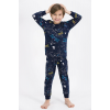 Rolypoly Space Lacivert Erkek Çocuk Pijama Takımı