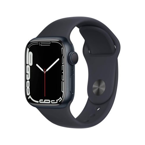 Apple Watch Series 7 GPS 41MM Gece Yarısı Alüminyum Kasa ve Spor Kordon