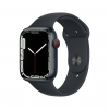 Apple Watch Series 7 GPS + Cellular 45mm Gece Yarısı Alüminyum Kasa ve Gece Yarısı Spor Kordon - MKJP3TU/A