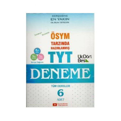 TYT 6 Deneme Tüm Dersler