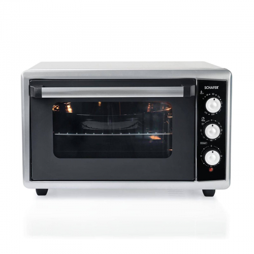 Schafer Backofen Maxi Fırın (Çift Cam) 50 L Gri