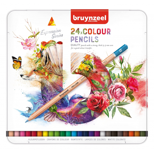 Bruynzeel Expression Colour 24'lü Kuru Kalem Boya Seti