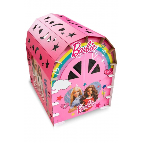 Barbie 16 Parça Karton Oyun - Evi