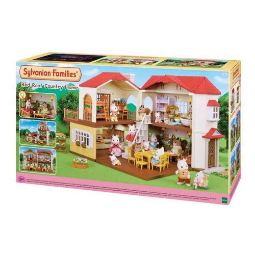 SYLVANIAN FAMILIES Kırmızı Çatılı Işıklı Şehir Evi