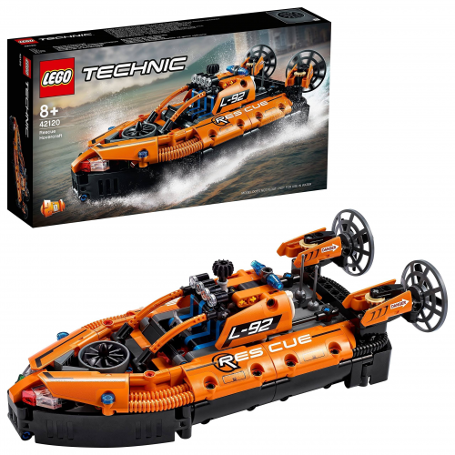 LEGO Technic Kurtarma Hoverkraftı 42120; Heyecan Verici Oyuncak Araçları Seven Çocuklar İçin Model Yapım Seti (457 Parça)