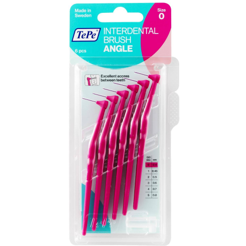 Tepe Arayüz Fırçası Angle Pembe 0,4 Mm