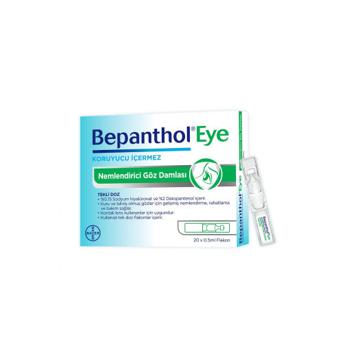 BEPANTHOL EYE Nemlendirici Göz Damlası Tekli Doz 20x0.5ml.