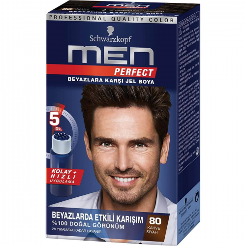 Schwarzkopf Men Perfect 80 Siyah Kahve Saç Boyası