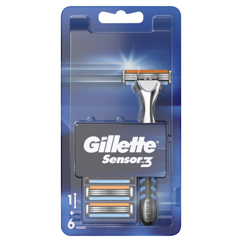 Gillette Sensor3 Tıraş Makinesi + 6 Yedek Bıçağı