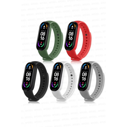 APEXEL Xiaomi Mi Band 5 Ve 6 Uyumlu Kordon Seti 5li