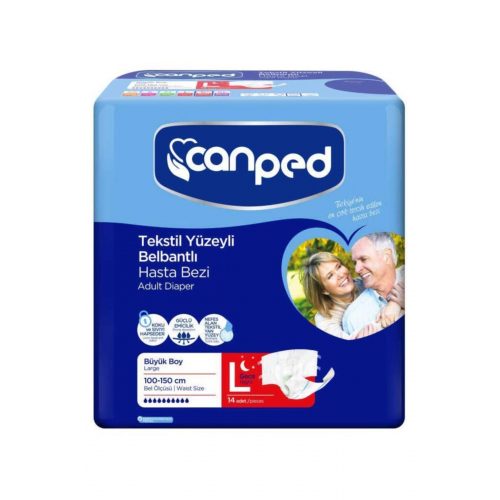 Canped Hasta Bezi Belbantlı Gece Büyük 14lü