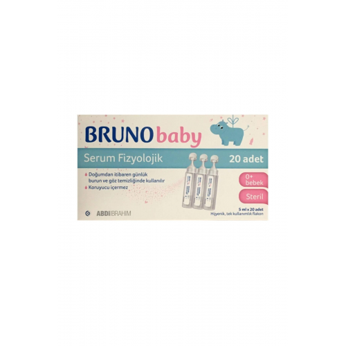 BRUNO BABY SERUM FİZYOLOJİK 5 ML 20 FLAKON