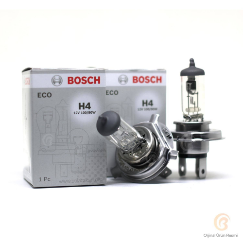 Bosch AMPUL H4 12V 100W P43T TIRNAKLI 1987302840 2 ADET