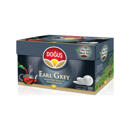 Doğuş Earl Grey Demlik Poşet Çay 100'Lü