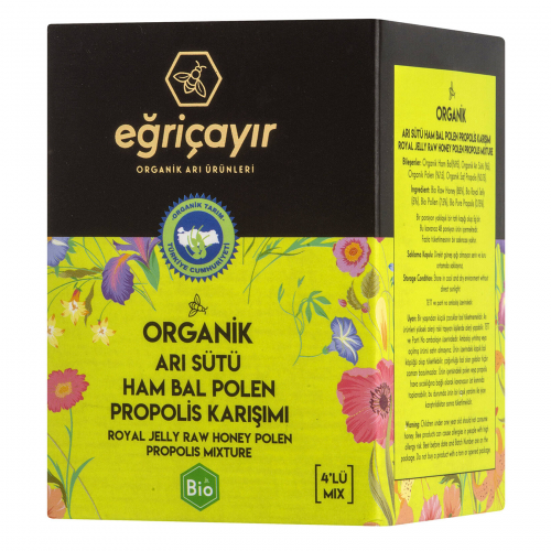 Eğriçayır Organik Arı Sütü Bal Polen Propolis Karışımı 240 gr