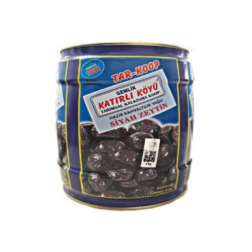 Katırlı Köyü Gemlik Kahvaltılık Siyah Zeytin 2 Kg